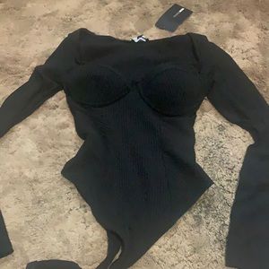 black bodysuit